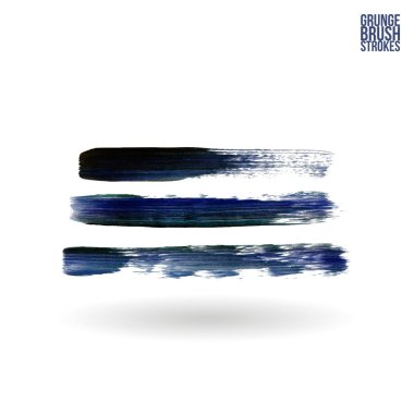 Fırça darbesi ve doku. Grunge vektör soyut el - boyalı öğesi. Alt çizgi ve kenarlık.