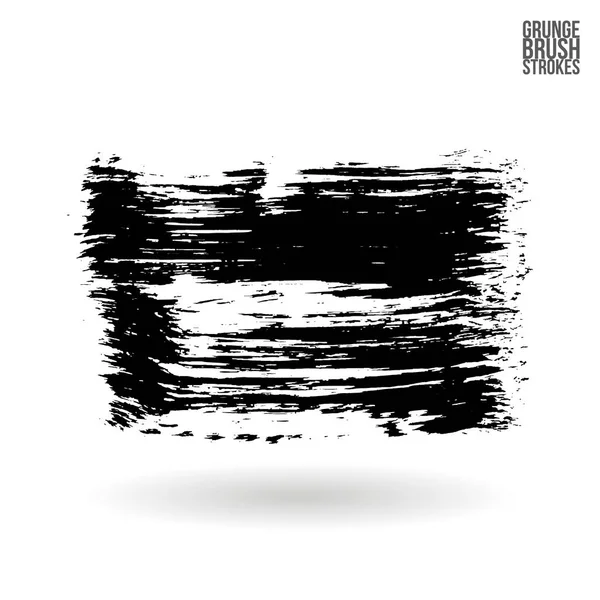 Brush stroke and texture. Grunge vector abstract hand - painted element. Underline and border. — Stock Vector
