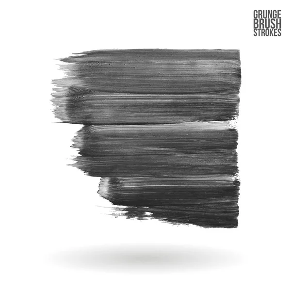 Brush stroke and texture. Grunge vector abstract hand - painted element. Underline and border. — Stock Vector