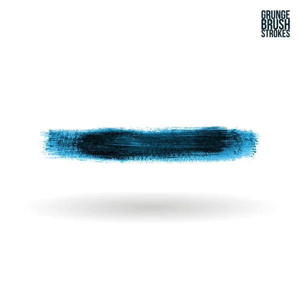 Penseelstreek en textuur. Grunge vector abstracte handgeschilderde - element. Onderstreping en grensregio. — Stockvector