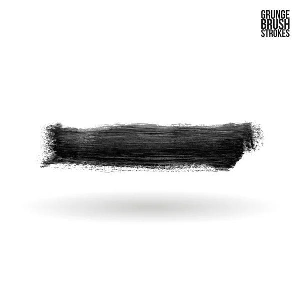 Brush stroke and texture. Grunge vector abstract hand - painted element. Underline and border. — Stock Vector