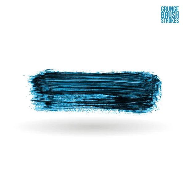 Penseelstreek en textuur. Grunge vector abstracte handgeschilderde - element. Onderstreping en grensregio. — Stockvector