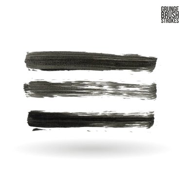 Fırça darbesi ve doku. Grunge vektör soyut el - boyalı öğesi. Alt çizgi ve kenarlık.