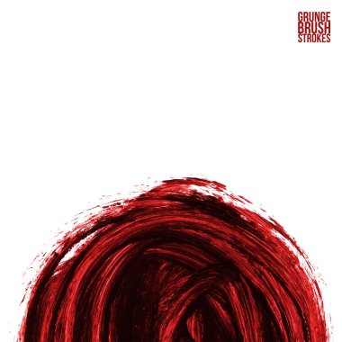 Fırça darbesi ve doku. Grunge vektör soyut el - boyalı öğesi. Alt çizgi ve kenarlık.