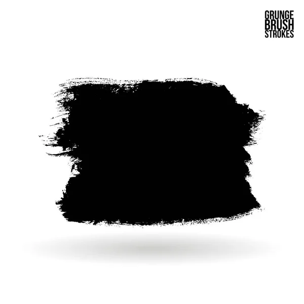 Brush stroke and texture. Grunge vector abstract hand - painted element. Underline and border. — Stock Vector