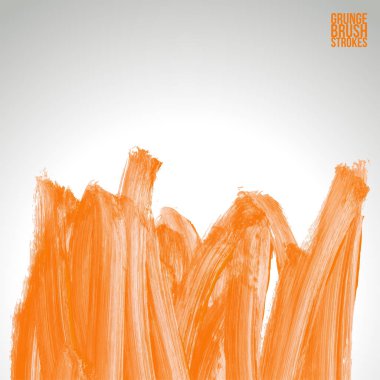 Fırça darbesi ve doku. Grunge vektör soyut el - boyalı öğesi. Alt çizgi ve kenarlık.