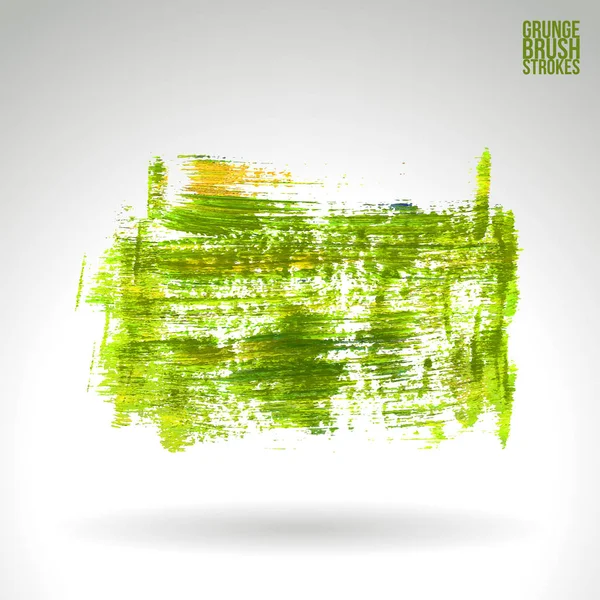 Brush stroke and texture. Grunge vector abstract hand - painted element. Underline and border. — Stock Vector