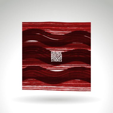 Fırça darbesi ve doku. Grunge vektör soyut el - boyalı öğesi. Alt çizgi ve kenarlık.