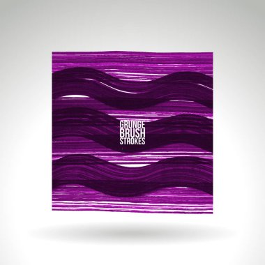 Fırça darbesi ve doku. Grunge vektör soyut el - boyalı öğesi. Alt çizgi ve kenarlık.