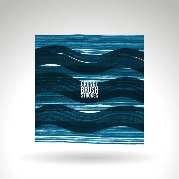 Fırça darbesi ve doku. Grunge vektör soyut el - boyalı öğesi. Alt çizgi ve kenarlık.
