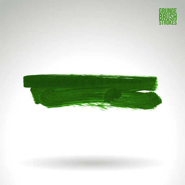 Grunge main - coup de pinceau peint sur un fond clair . — Image vectorielle