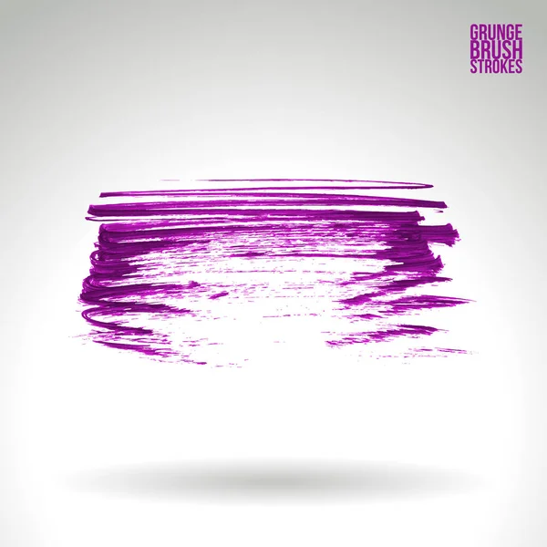 Grunge hand - målade penseldrag på en ljus bakgrund. — Stock vektor