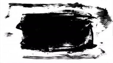 Animasyon grunge - fırça darbesi. Soyut el - boyalı öğesi.