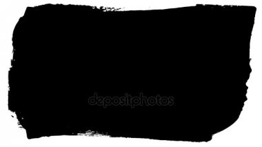 Animasyon grunge - fırça darbesi. Soyut el - boyalı öğesi.