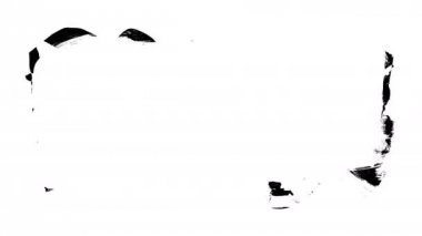 Animasyon grunge - fırça darbesi. Soyut el - boyalı öğesi.