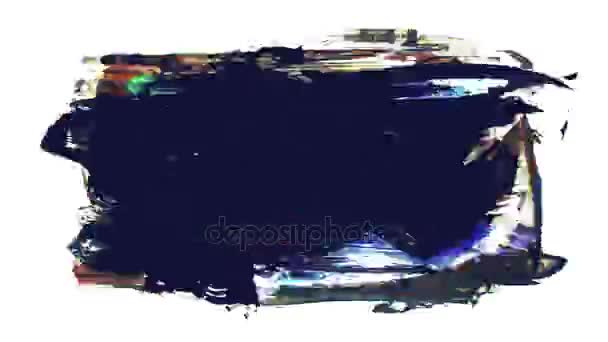 Grunge πινέλο εγκεφαλικά επεισόδια animation. Αφηρημένη ζωγραφισμένα στο χέρι - στοιχείο. Υπογραμμίζουν και σχεδιασμό των συνόρων. Απρόσκοπτη υπόβαθρο βρόχου. 4k — Αρχείο Βίντεο