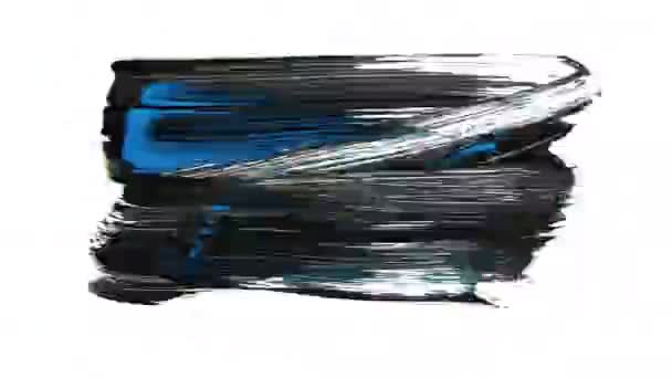 Grunge brush strokes animation. Abstrakta hand - målade element. Understrykning och gränsen design. Sömlös looping bakgrund. 4k — Stockvideo