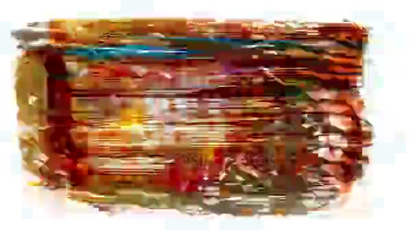 Grunge brush strokes animation. Abstrakta hand - målade element. Understrykning och gränsen design. Sömlös looping bakgrund. 4k — Stockvideo