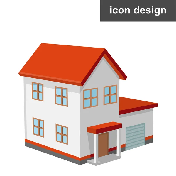 Isometrisk urban house — Stock vektor