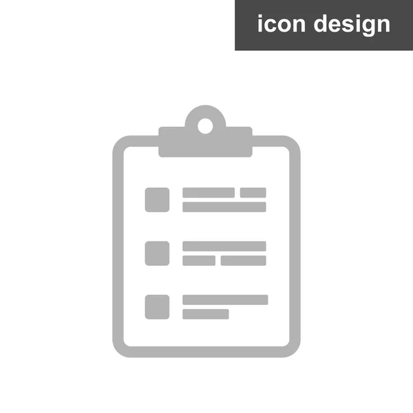 Vector pictogram takenlijst — Stockvector