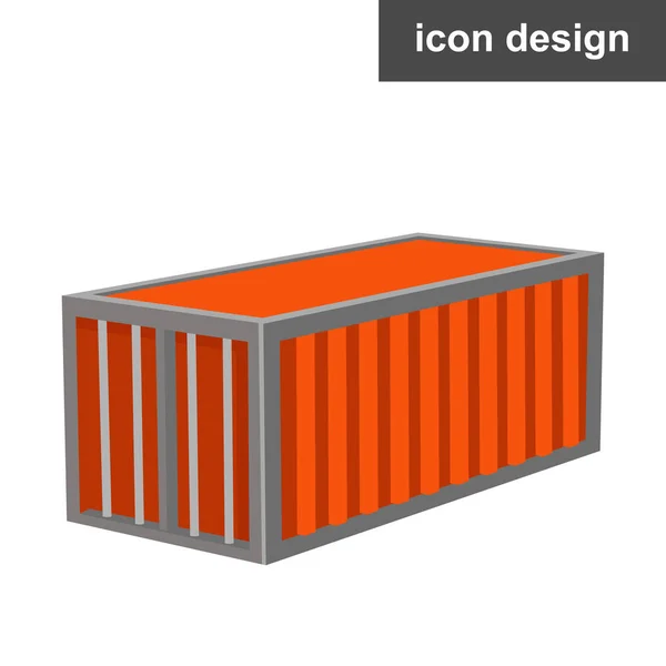 Icon-Liefercontainer — Stockvektor