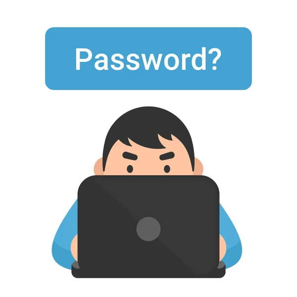 User forgot password — Stock Vector