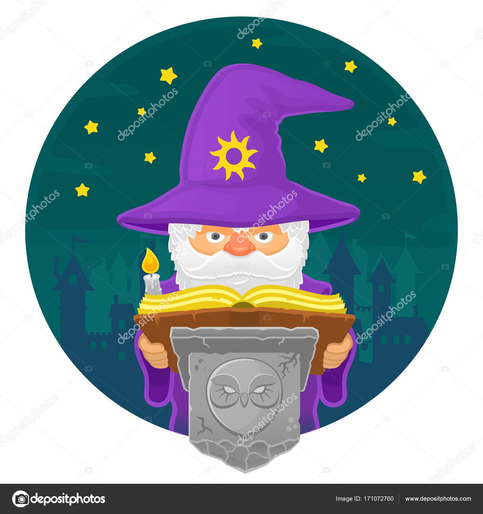 ウィザードのハロウィーンの衣装 ストックベクター C Yauhen44