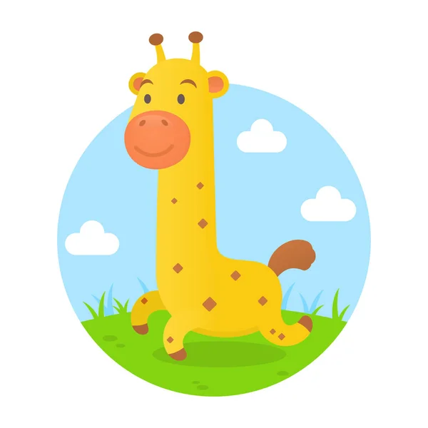 Giraffe zoo africa — Stock Vector