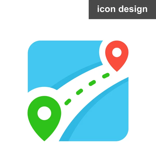 Trackmap Symbol — Stockvektor