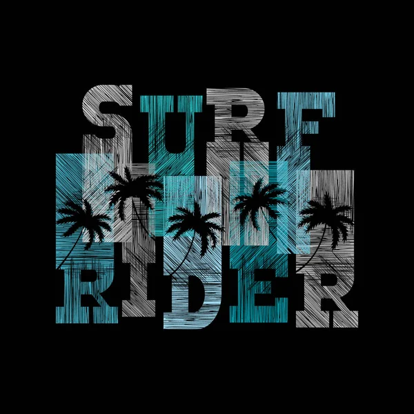 Carteles de tipografía de Surf rider. Concepto en estilo vintage — Vector de stock