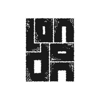 Londra tipografi grafik. T-shirt Moda Tasarım. Poster, baskı, afiş, el ilanı için şablon.