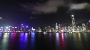 Lazer ışık gösterisi Hong Kong