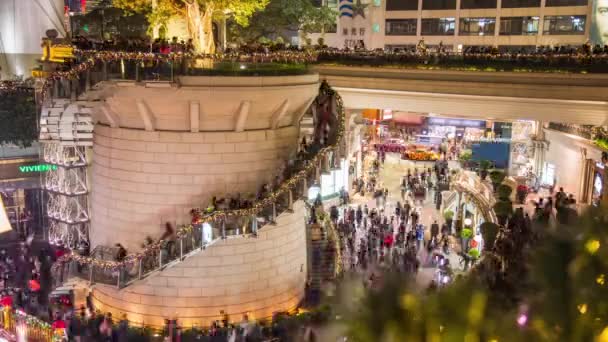 Hong Kong, December 2012 - Christmas Time in 1881 erfgoed, Kowloon, Hong Kong. — Stockvideo