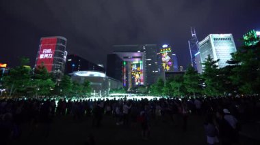 Hong Kong Şubat 2016: Hong Kong Sevgililer günü gecesinde
