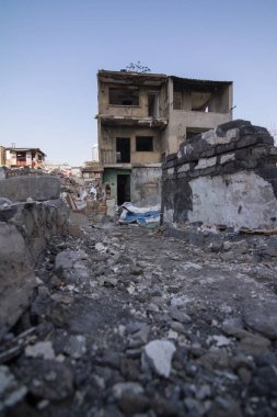Yeni inşaat için ayrılmış eski alan bina