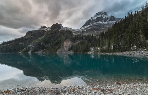 Wiwaxy Tepeler Mount Huber Gölü Hara Yoho Milli Parkı British — Stok fotoğraf