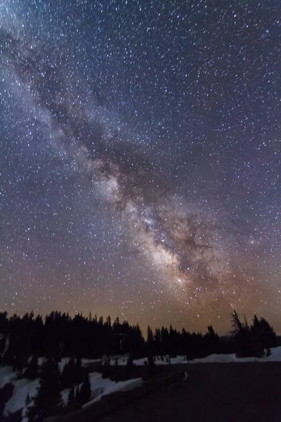 Vía Láctea Por Encima Del Horizonte — Foto de Stock