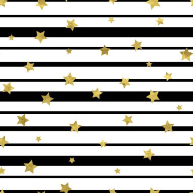 Siyah ve altın seamless modeli 