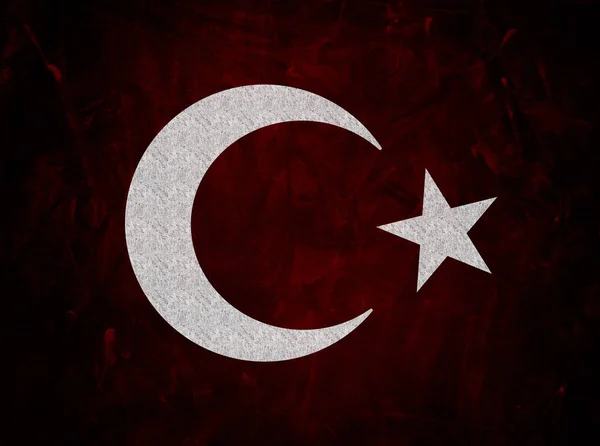 Turkse Vlag Turkije Turkse Vlag Ontwerp — Stockfoto