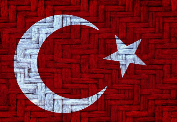 Drapeau Turc Turquie Dessin Drapeau Turc — Photo