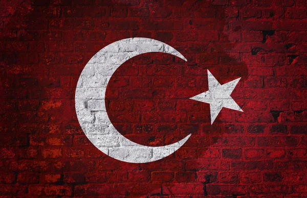 Flaga Turecka Turcja Projekt Flagi Tureckiej — Zdjęcie stockowe