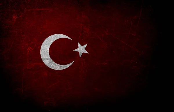 Bendera Turki Turki Dan Desain Bendera Turki — Stok Foto