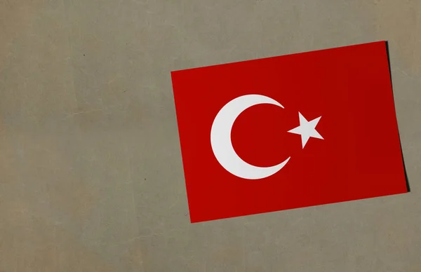 Bandeira Turca Turquia Bandeira Turca Design — Fotografia de Stock