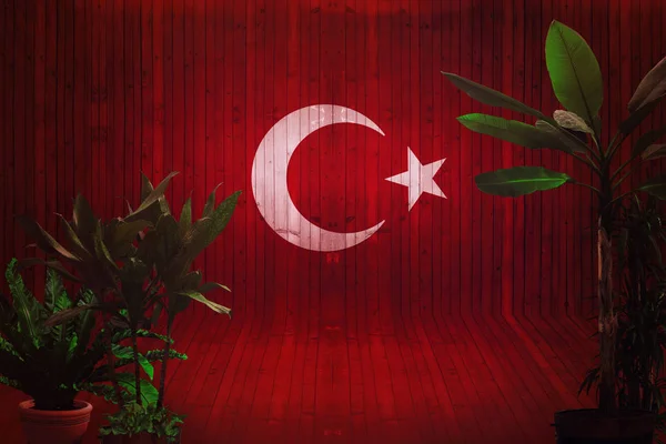 Turkse Vlag Turkije Turkse Vlag Ontwerp — Stockfoto
