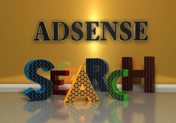 Google Adsense Optymalizacja Wyszukiwarki Projekt — Zdjęcie stockowe