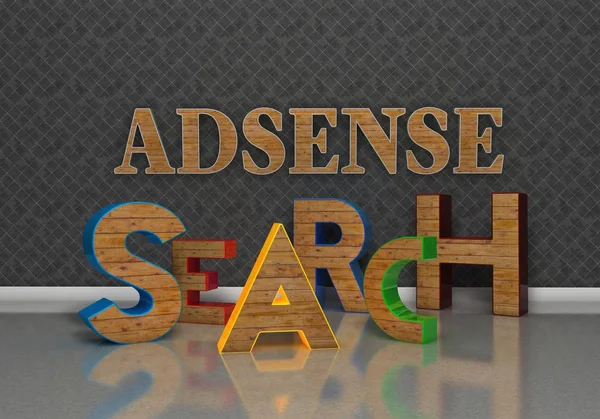 Google Adsense Optymalizacja Wyszukiwarki Projekt — Zdjęcie stockowe