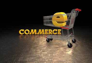 E-ticaret tasarım promosyon çalışmaları, 3d Tipografi alışveriş,
