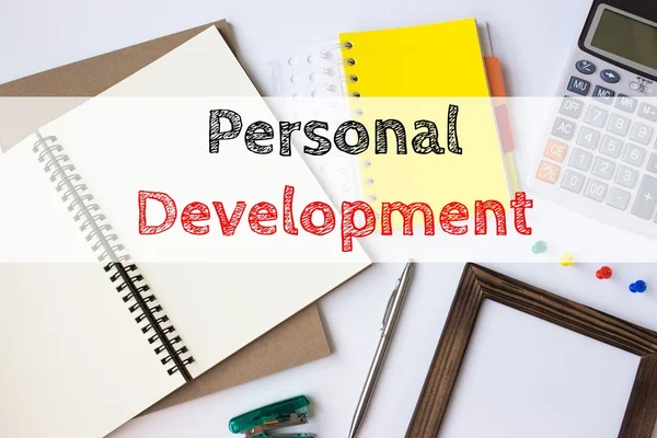 Text Personal Development White Paper Book Table Business Concept — Stockfoto