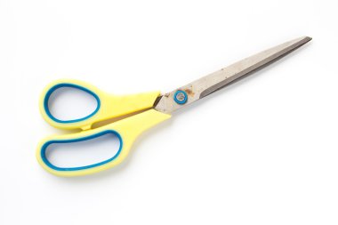 Makas beyaz arkaplanda izole edildi