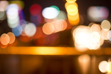 Şehrin bulanık bokeh arkaplanı